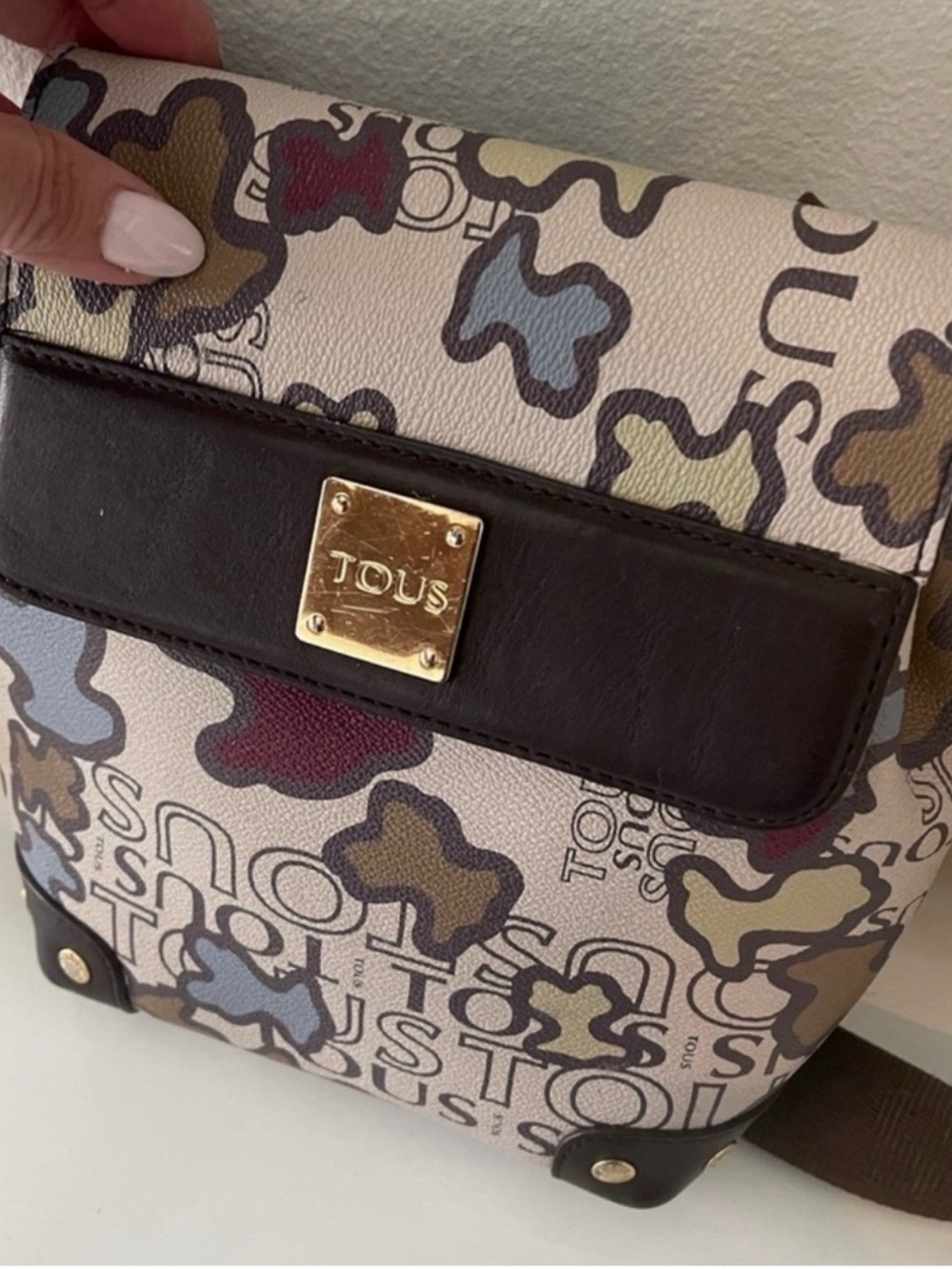 TOUS Multicolor Logo Print Crossbody bag Preloved